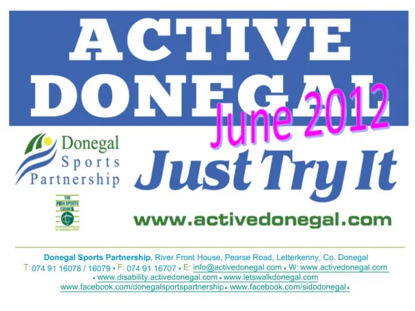Donegal Sports Partnership Active Donegal