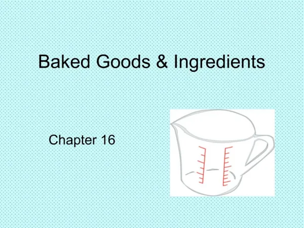 Baked Goods Ingredients