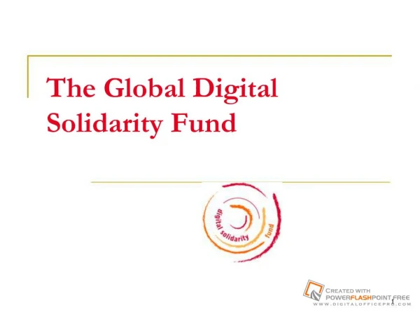 The Global Digital Solidarity Fund