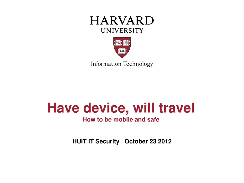 have device will travel how to be mobile and safe