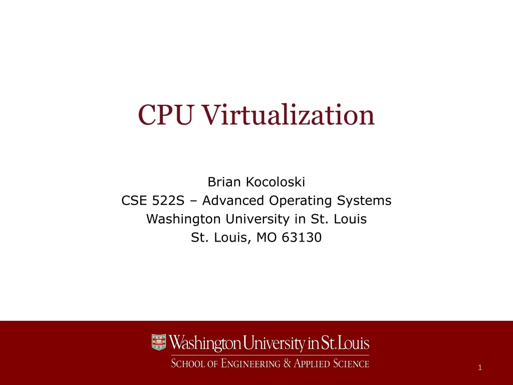 cpu virtualization