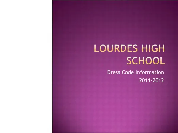 Lourdes High School