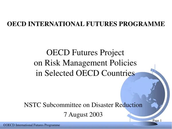 OECD INTERNATIONAL FUTURES PROGRAMME