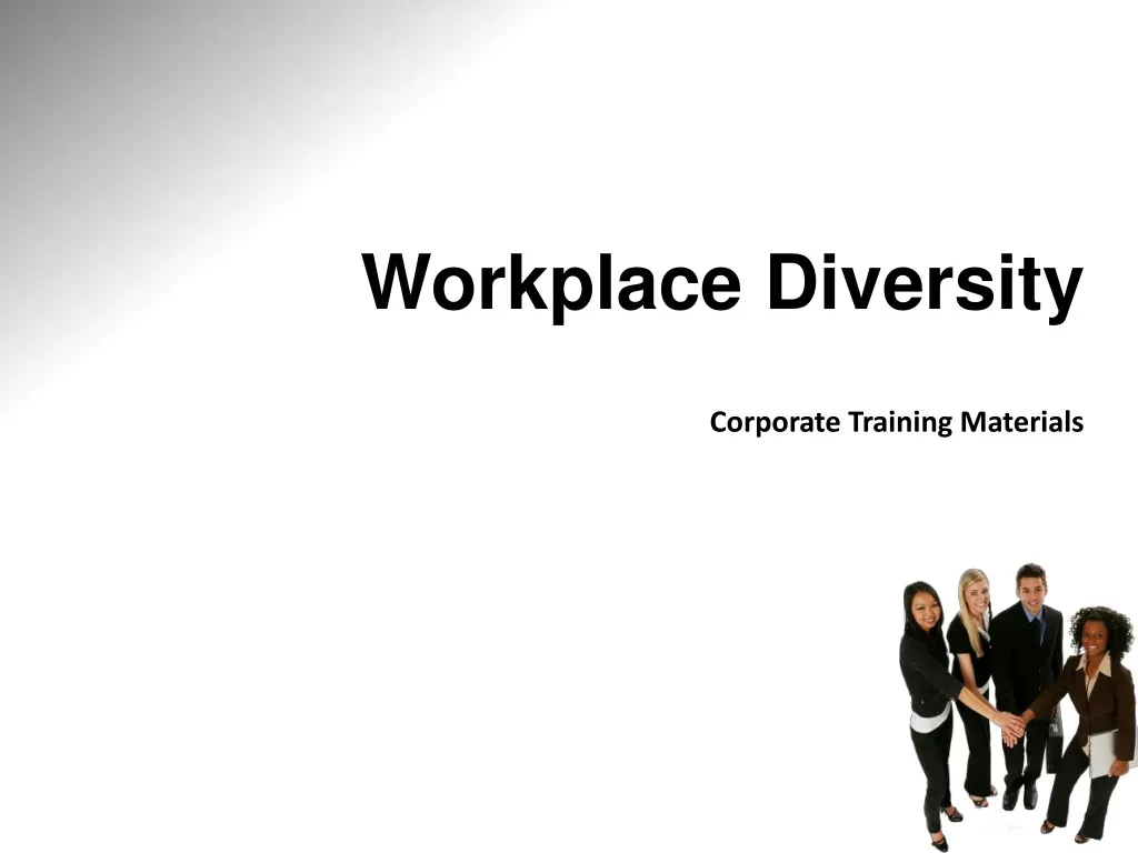 workplace diversity corporate training materials