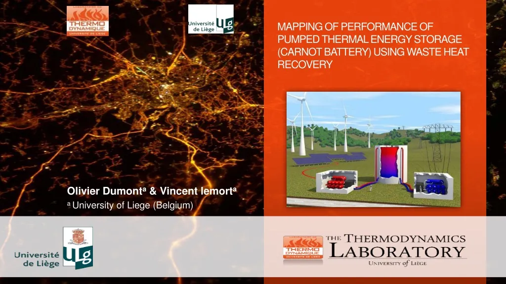 mapping of performance of pumped thermal energy storage carnot battery using waste heat recovery