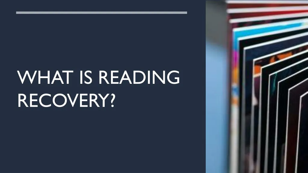 what is reading recovery