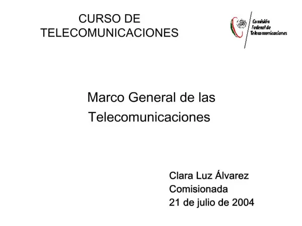 CURSO DE TELECOMUNICACIONES