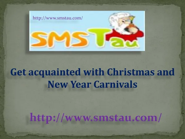 Get acquainted with Christmas and New Year Carnivals