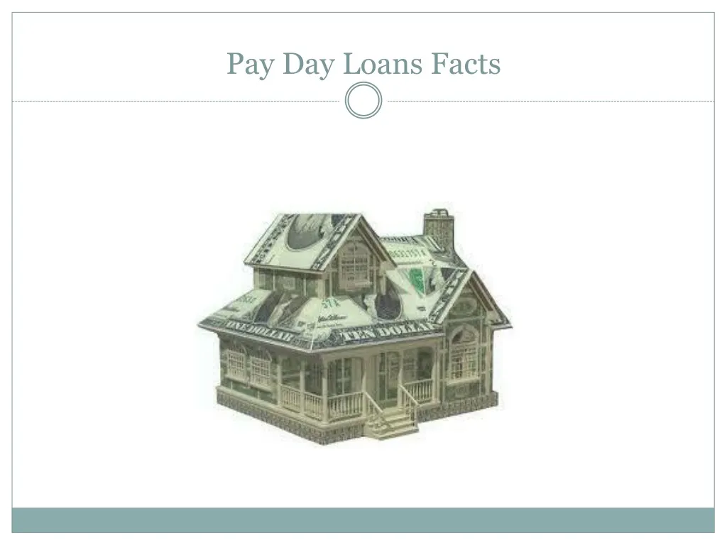 pay day loans facts