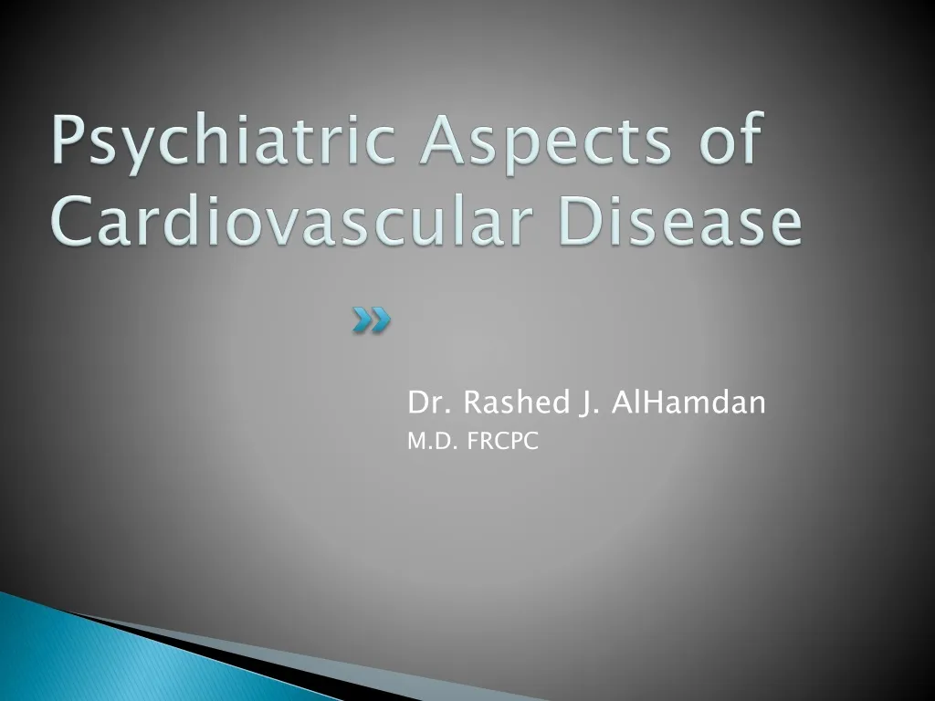 psychiatric aspects of cardiovascular disease