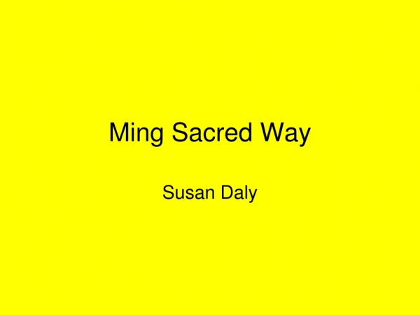 Ming Sacred Way