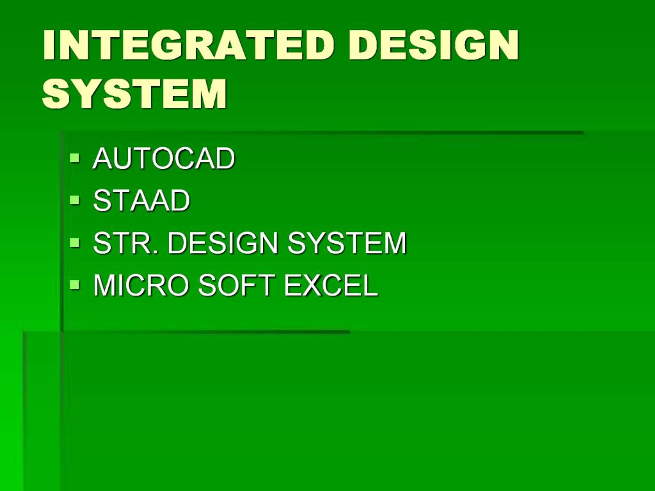 PPT - INTEGRATED DESIGN SYSTEM PowerPoint Presentation, free download ...