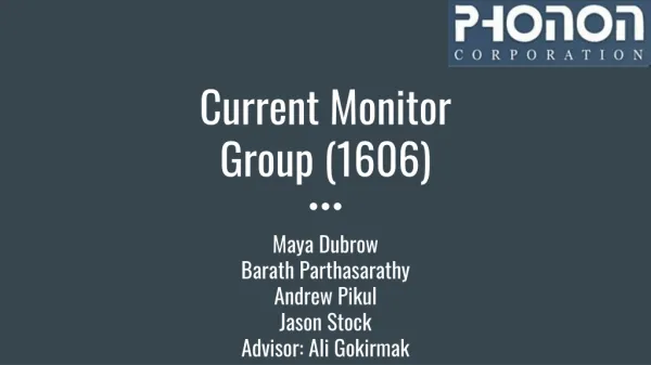 Current Monitor Group (1606)