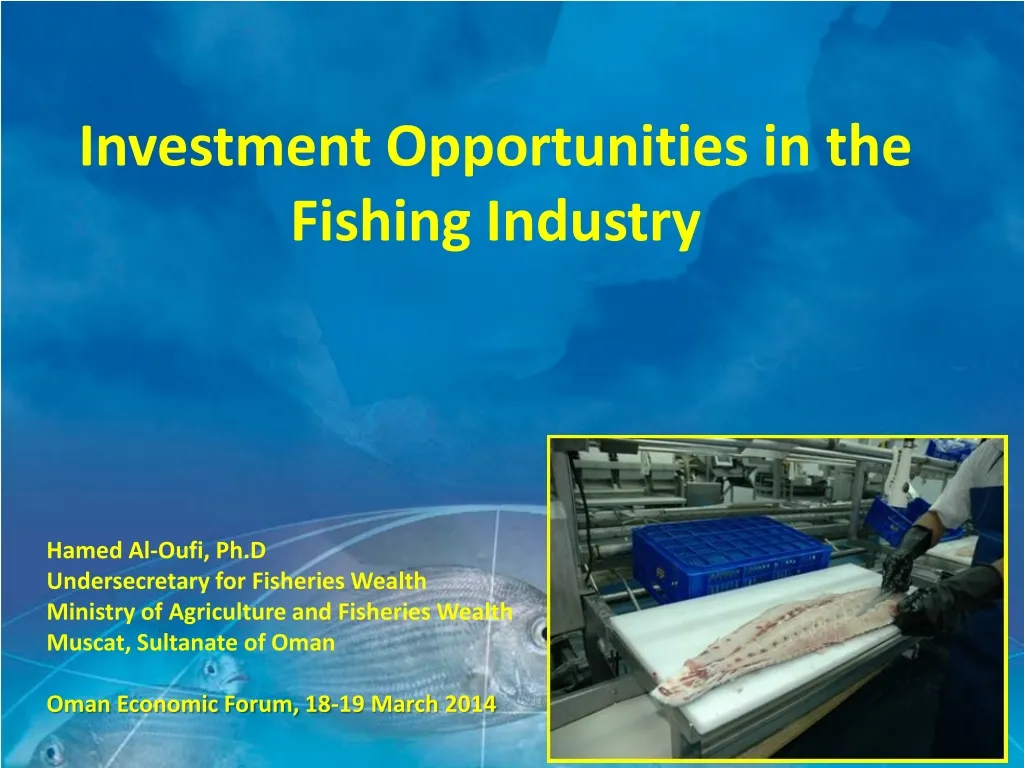 investment opportunities in the fishing industry