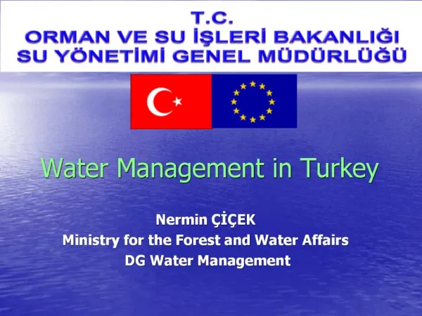 Water Management in Turkey