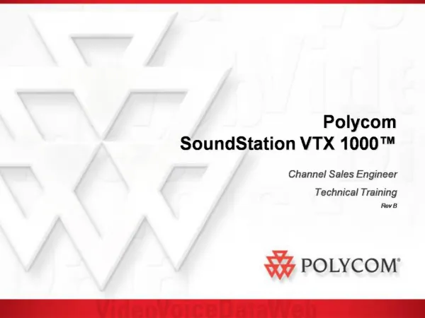 Polycom SoundStation VTX 1000