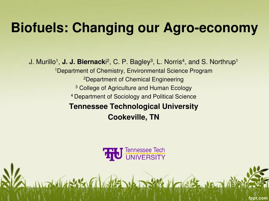 biofuels changing our agro economy