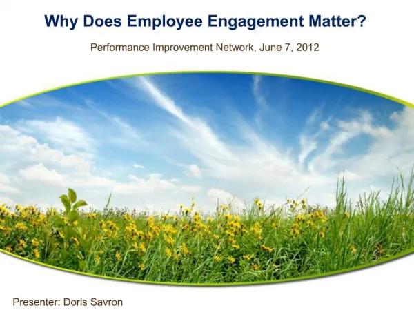 Why Does Employee Engagement Matter