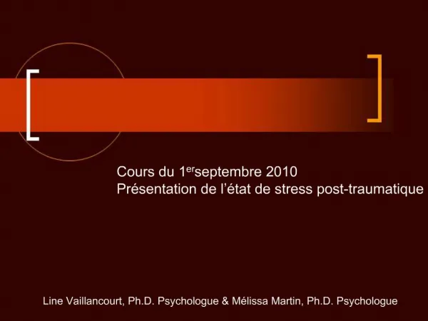 Intervention en contexte traumatique