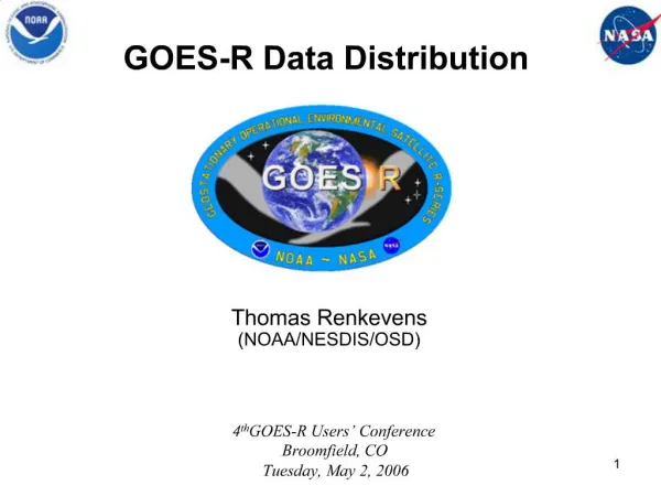 GOES-R Data Distribution