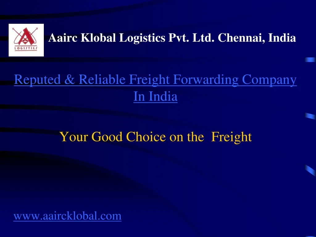 aairc klobal logistics pvt ltd chennai india