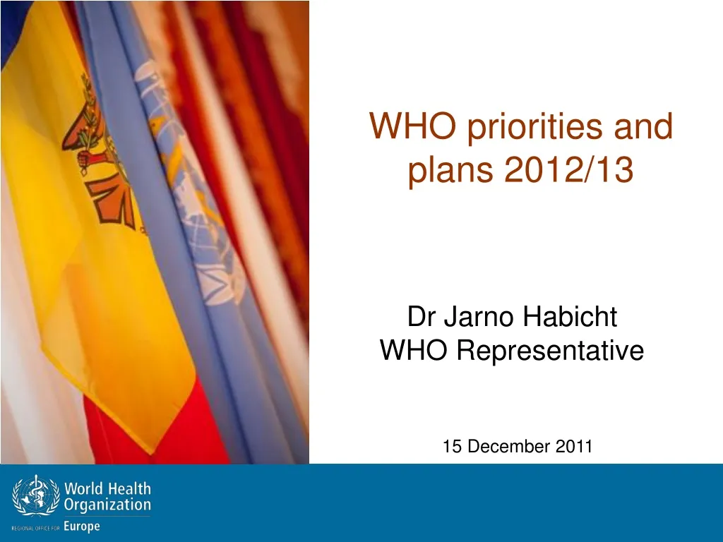 who priorities and plans 2012 13