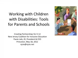 Working with Children with Disabilities: Tools for Parents and Schools