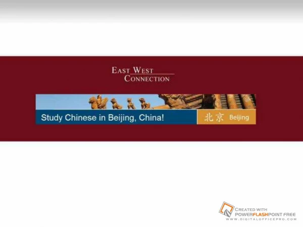 East West Connection - Chinese Language Learning Program