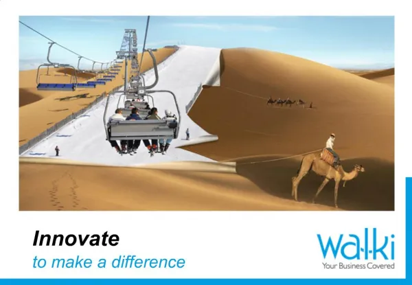 Innovate to make a difference