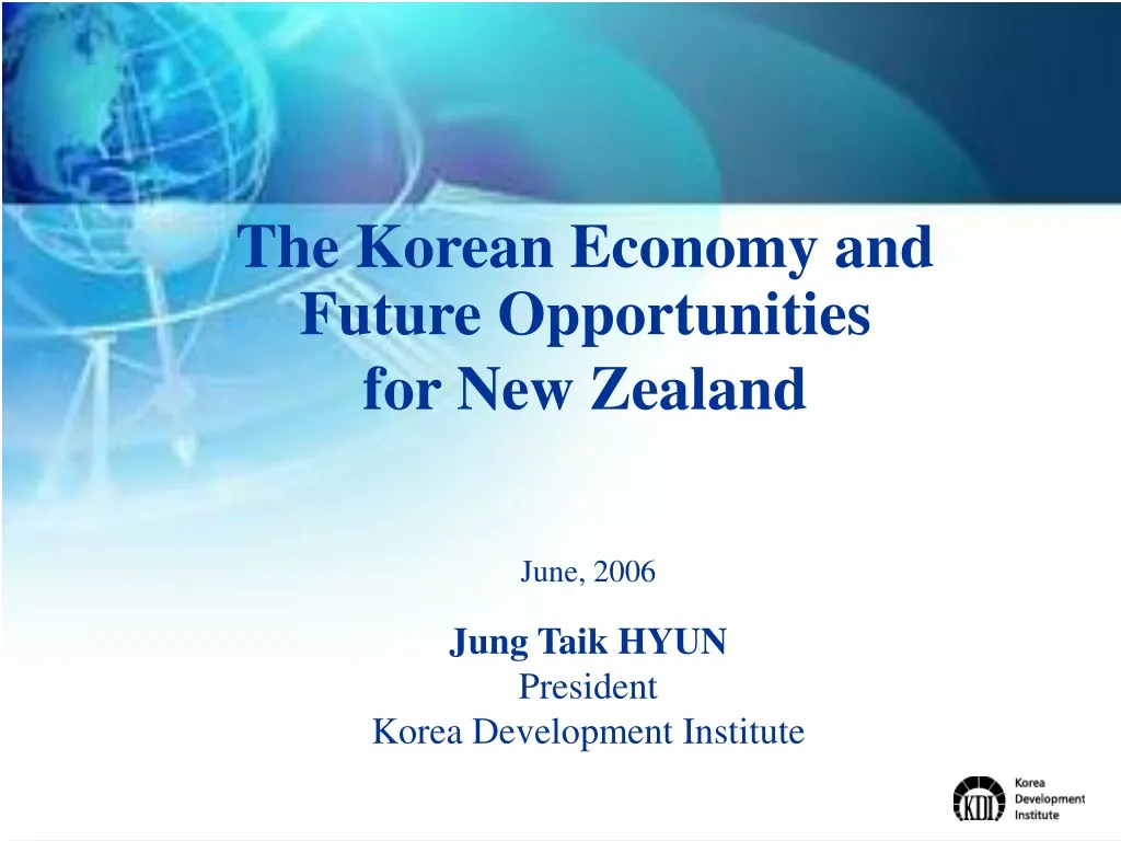 the korean economy and future opportunities