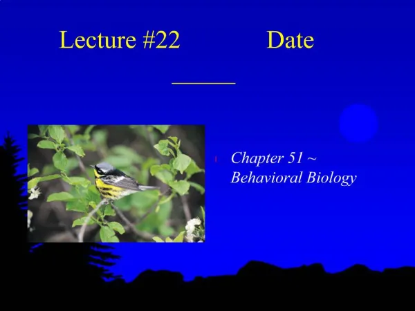 Lecture 22 Date _____