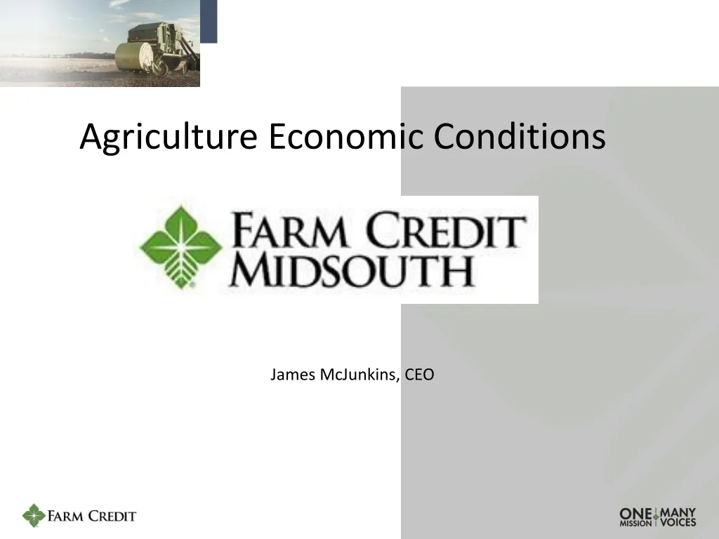 agriculture economic conditions