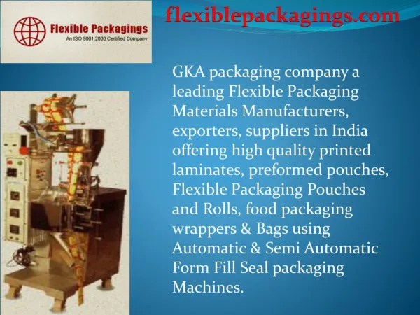 Flexible Packaging exporter
