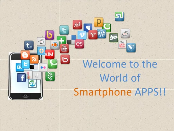 Welcome to the world of smartphone apps!!