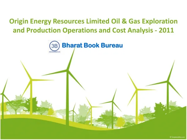 Origin Energy Resources Limited Oil & Gas Exploration and Pr