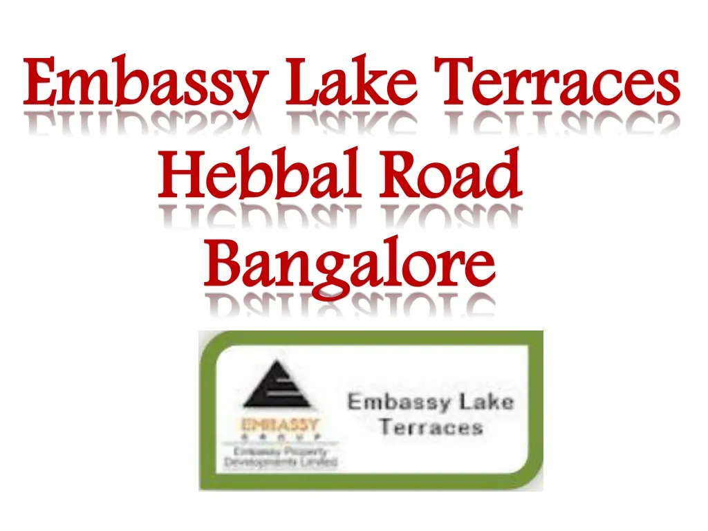 embassy lake terraces