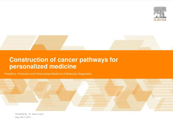 Construction of cancer pathways for personalized medicine