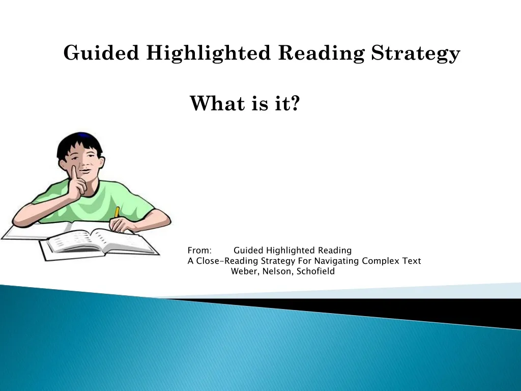 guided highlighted reading strategy what is it