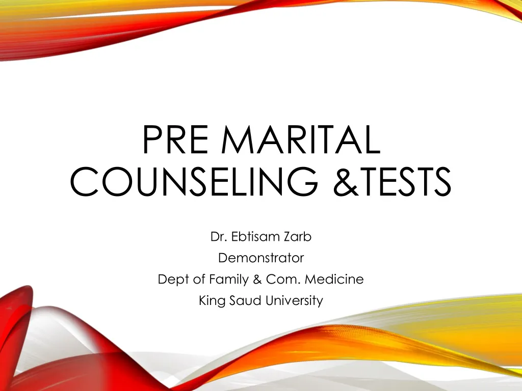 pre marital counseling tests