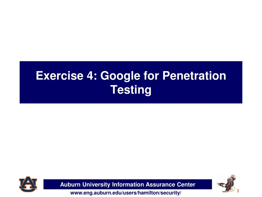 exercise 4 google for penetration testing