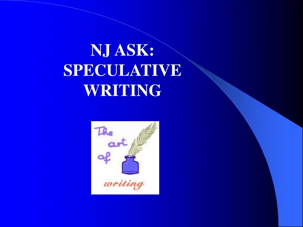 nj ask speculative writing