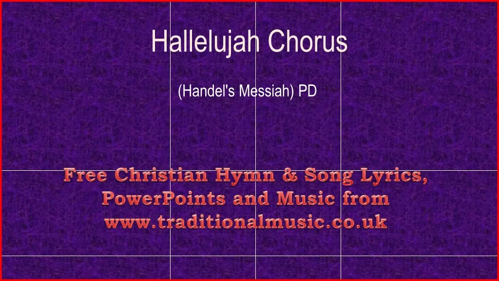hallelujah chorus