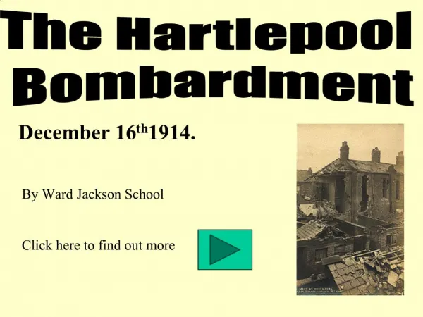 The Hartlepool Bombardment
