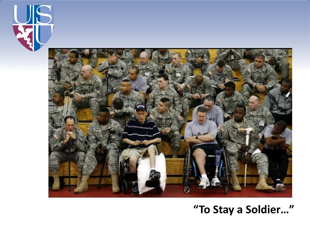 to stay a soldier