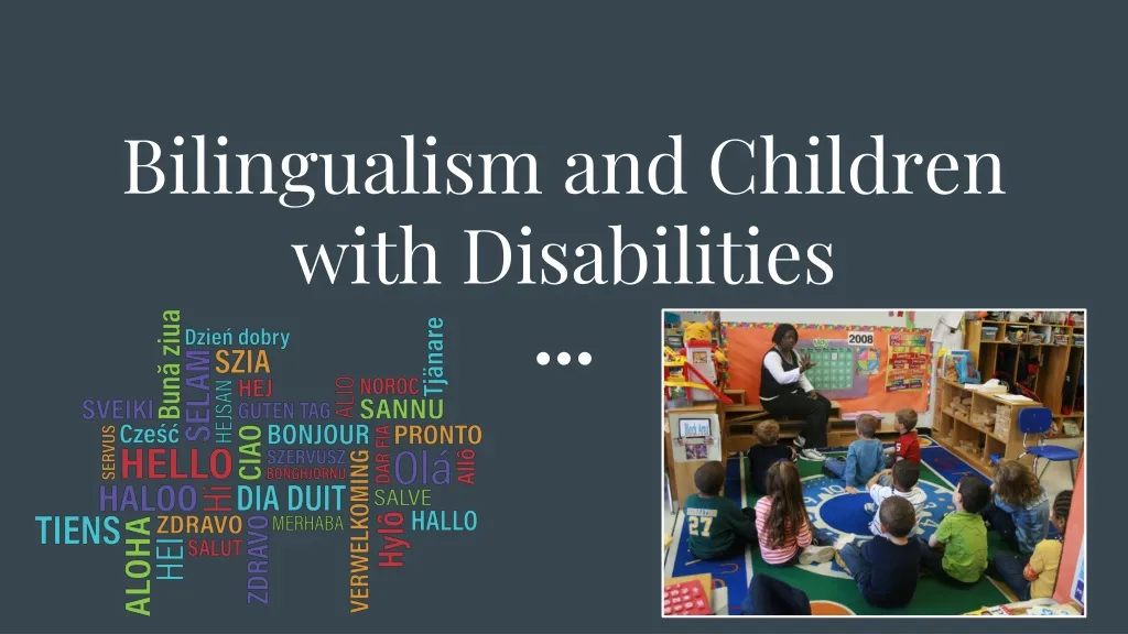 bilingualism and children with disabilities