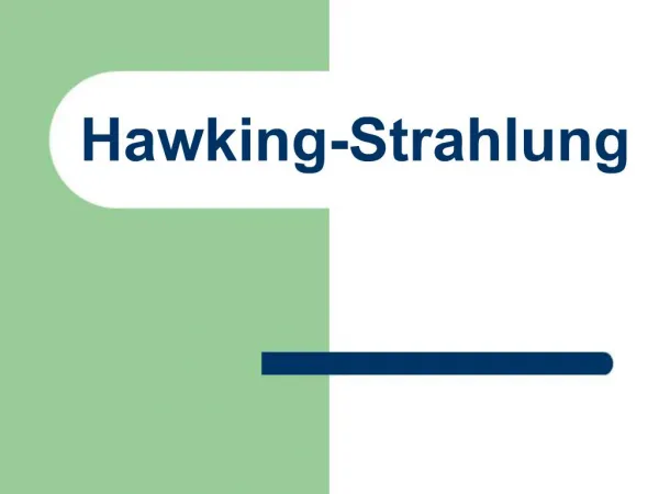 Hawking-Strahlung
