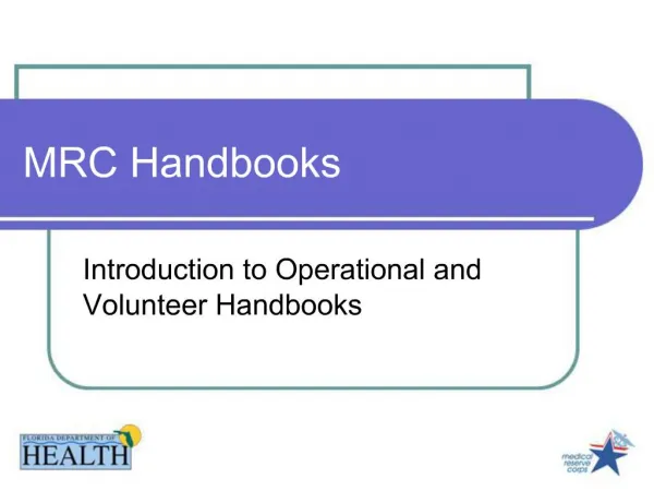 MRC Handbooks