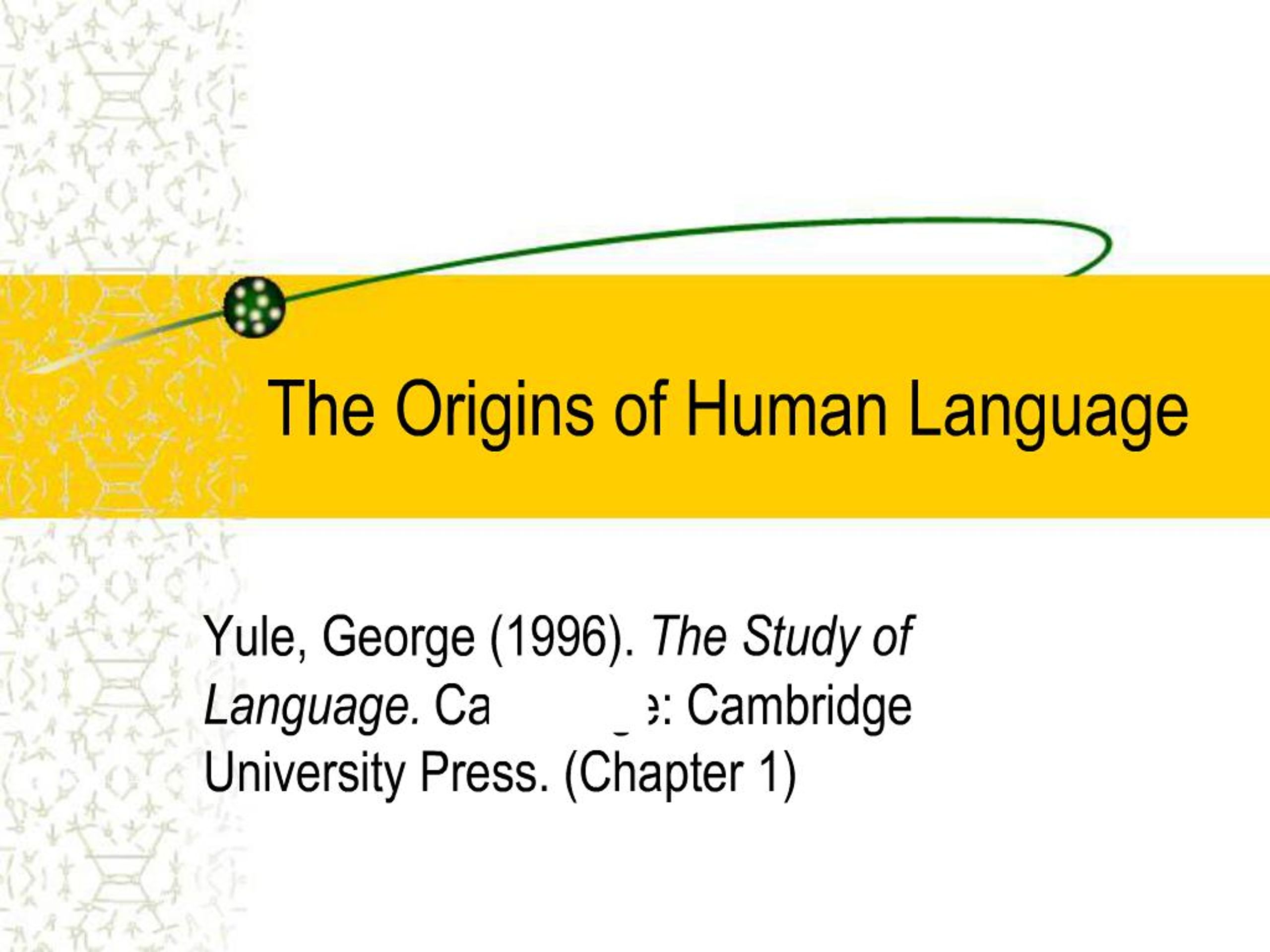 PPT - The Origins of Human Language PowerPoint Presentation, free ...