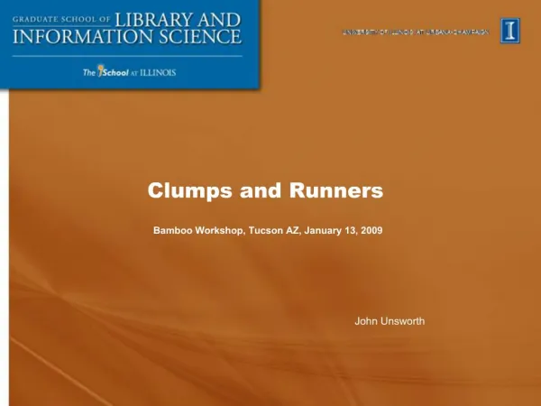Clumps and Runners