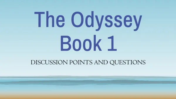 The Odyssey Book 1